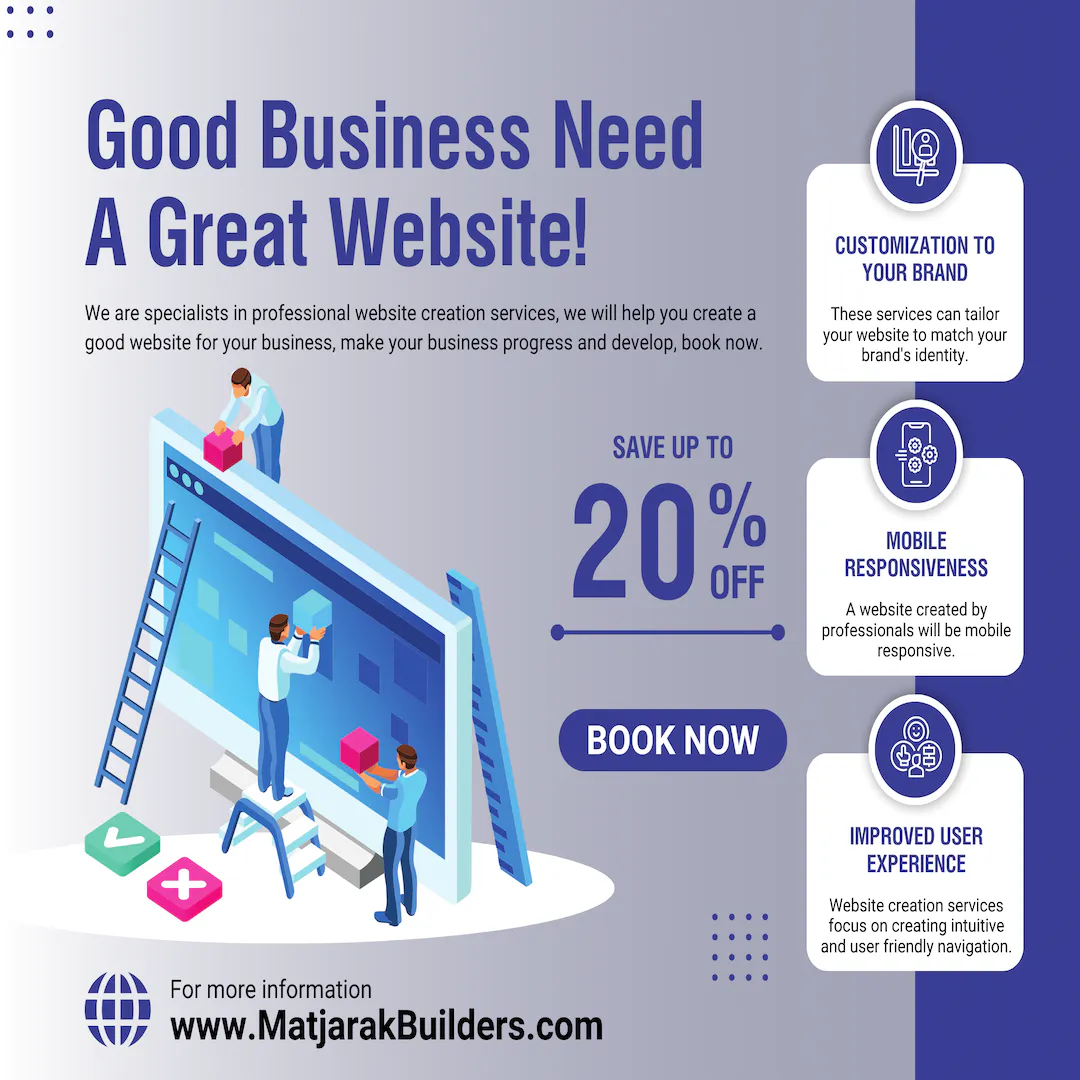 Matjarak Builders | startup-creative-business-website-design-service